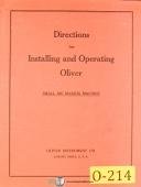 Oliver-Oliver ACE Universal Tool & Cujtter Grinder Instruction for Operation Manual-ACE-04